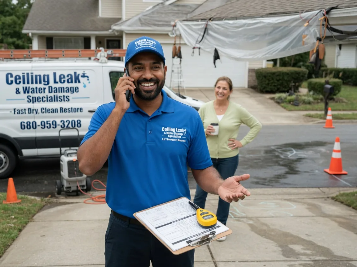 Ceiling Leak Cleanup Crowell, TX FAQs